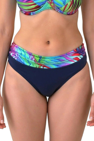 Vivisence Women's Bikini Briefs High Waist Perfect for Beach or Pool 3232/3233M, tropic