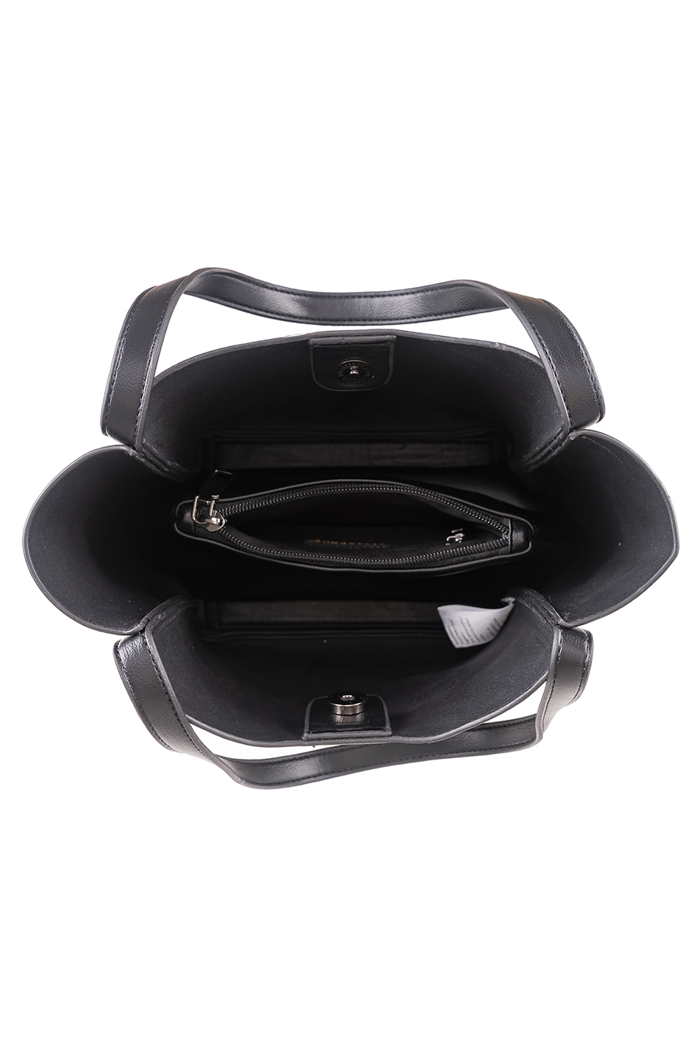 Vivisence Women's Tote Bag Magnetic Closure Two Ways To Carry, black