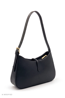 Vivisence Umhängetasche Damen Polyurethan Bagettetasche Schulter, schwarz
