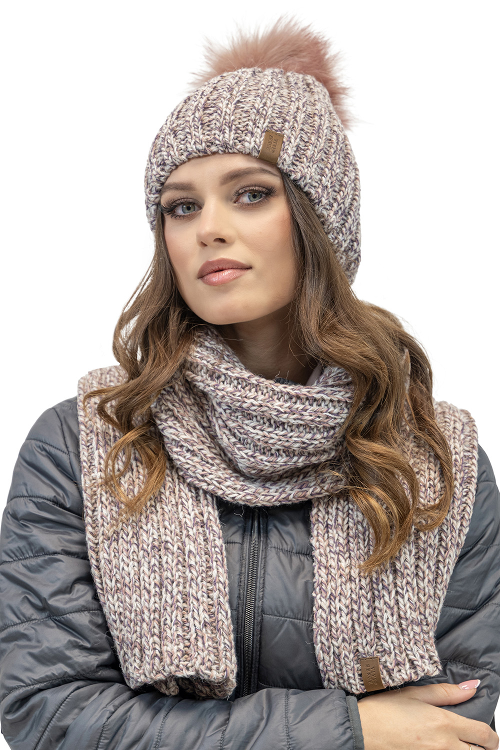 Vivisence Winter Bommelmütze für Damen Herbst Frauen Wintermütze mit Bommel Antistatischem Innenfutter Perfekte Passform für Kalte Wintertage Modell 7086, rosa
