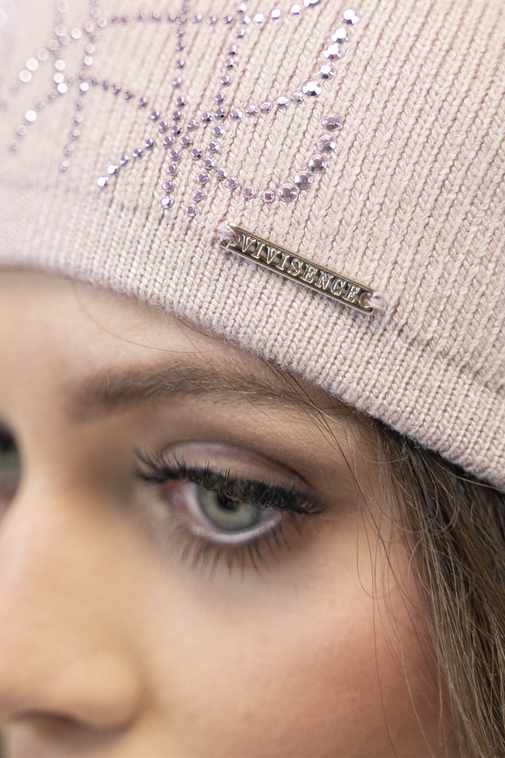 Vivisence Bonnet Femme Coupe Classique Douillet Et Chaud En Laine 7011, rose clair