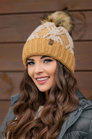 Vivisence Bonnet À Pompon Femme Doublé En Polaire Antistatique Tricoté 7029, beige