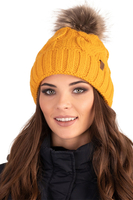 Vivisence Winter Hat With Pom Pom For Women Warm Ideal For Cold Days 7014, honey