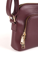 Vivisence Women's Shoulder Bag Zip Closure Comfort Elegance for Everyday, burgundy