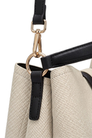 Vivisence Damen Handtasche Mit Magnetverschluss Und Fächern Für Ordnung, Beige