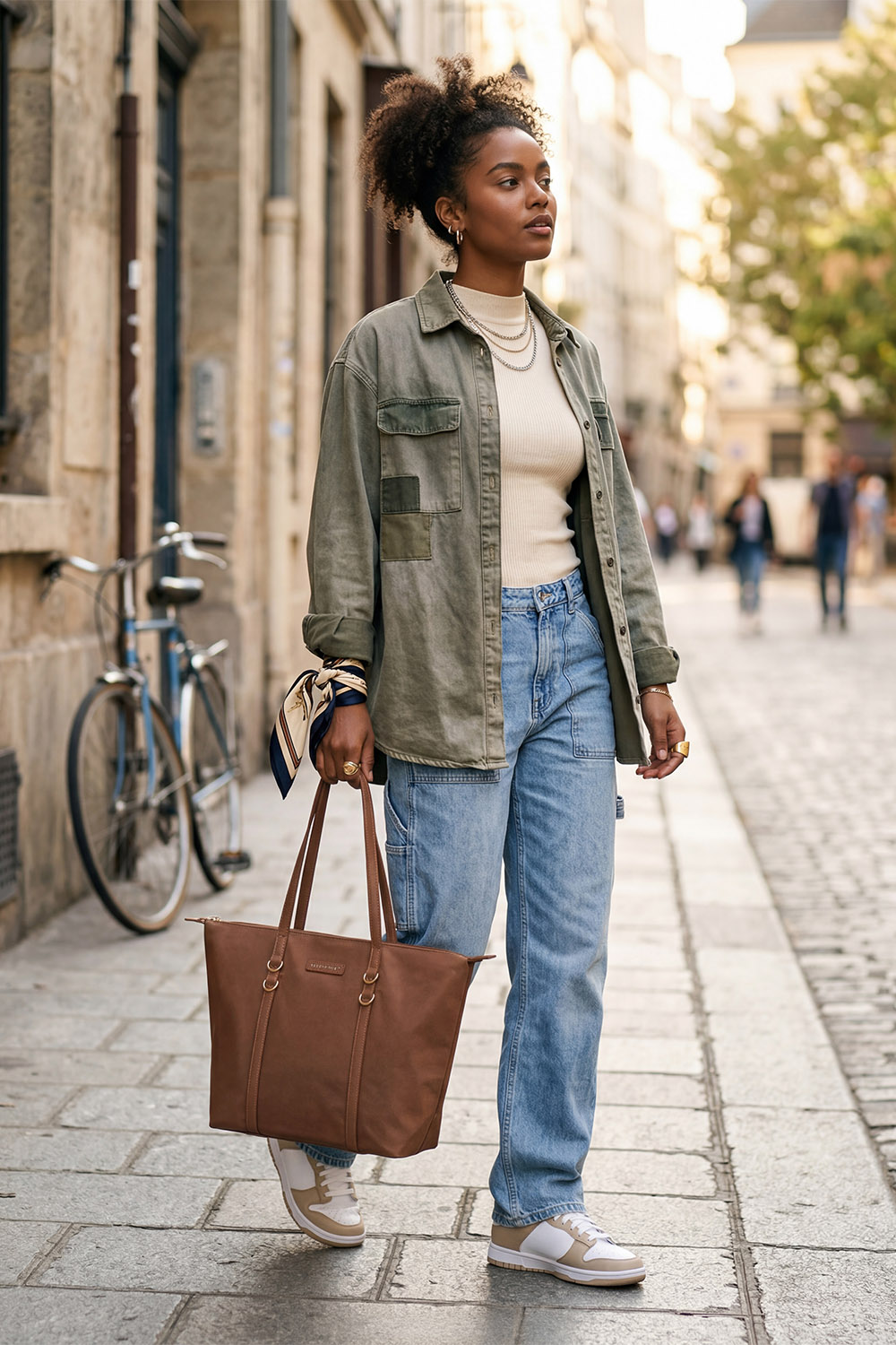 Vivisence Damen Umhängetasche Mit Reißverschluss Elegantes Design Für Alltag Komfort, Braun