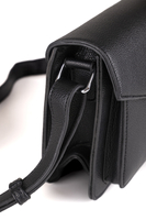 Vivisence Umhängetasche Damen Magnetverschluss Elegante Metalldekorationen, Schwarz