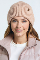 Vivisence Damen Mütze Schal Set Mit Merinowolle Für Wärme Und Stil Täglich, Beige