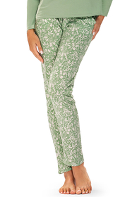 Vivisence Dame Schlafanzug 2-teiliges Set Pyjama Bluse Hose Gemustert 2025,