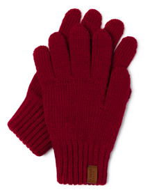 Vivisence Damen Winter Handschuhe Weichem und Warme Ideal für Kaltes Wetter 7014, weinrot