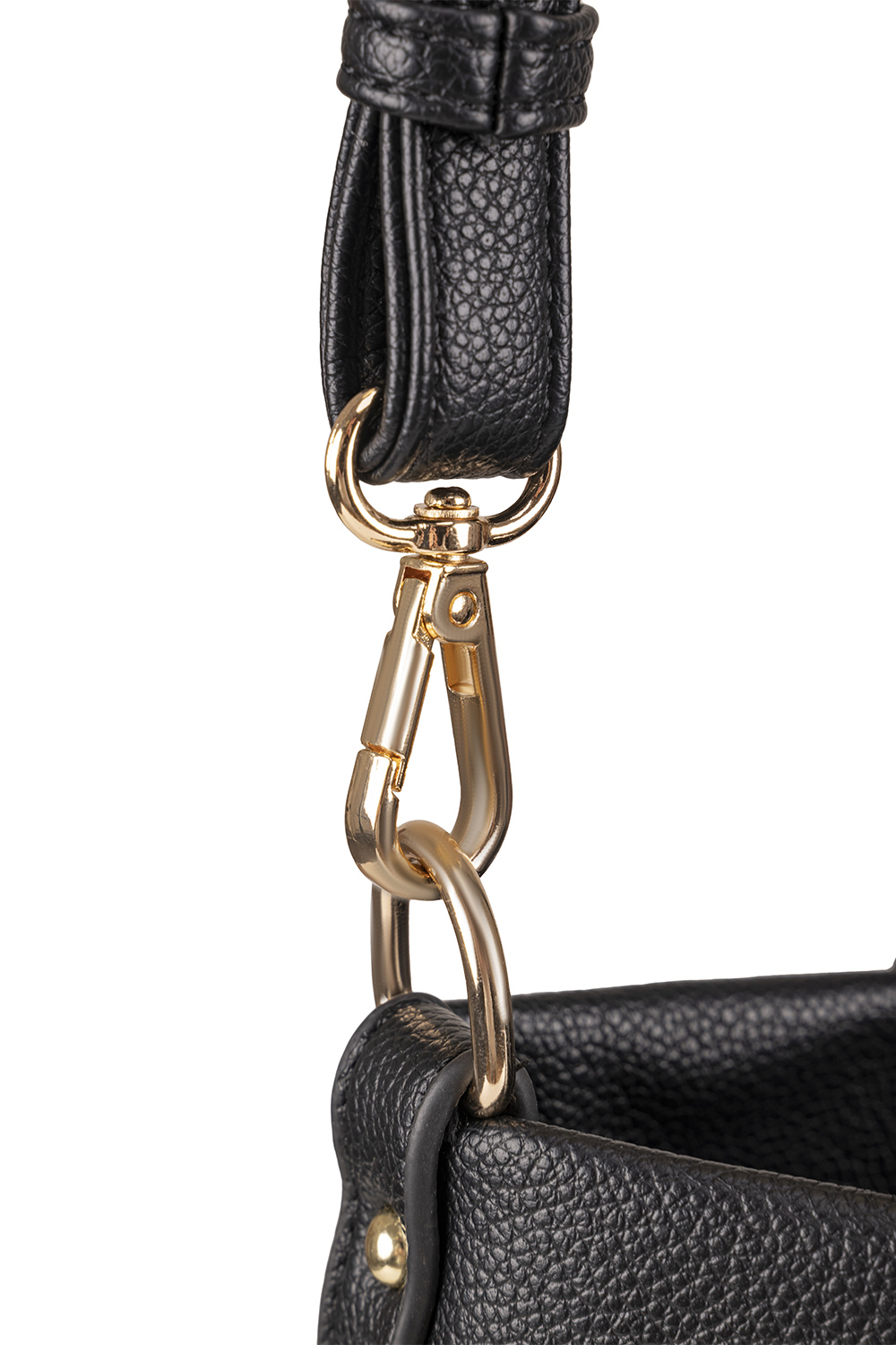 Vivisence Sacs à Main Portés épaule Femme avec Clip Décoratif, noir