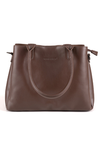 Vivisence Sac À Main Femme Trois Compartiments Parfait Style et Confort, marron