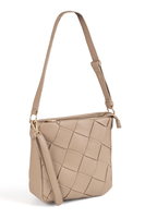 Vivisence Sac Bandoulière Sac a Main Femme Compacte Fonctionnelle, beige