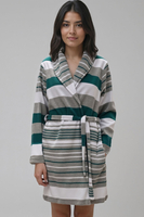 Vivisence Women's Dressing Gown Cotton Side Pockets Perfect For Loungewear 5030,