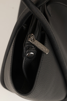 Vivisence Damen Schultertasche Mit Magnetklappe Und Kosmetiktasche Für Den Alltag, Schwarz