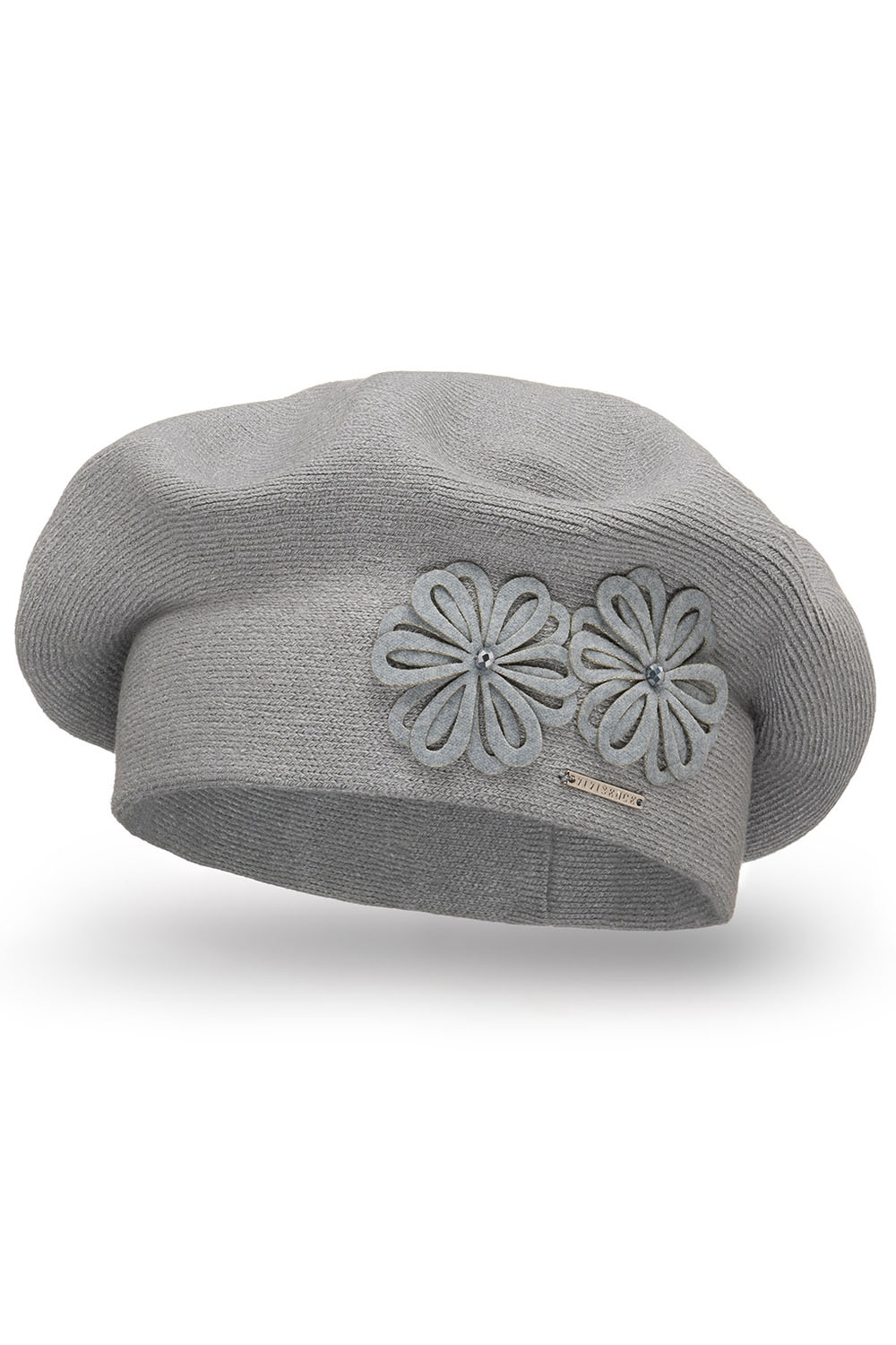 Vivisence Béret Femme Hiver Épais Et Chaud Idéal Pour Les Journées Froides 7007, gris clair