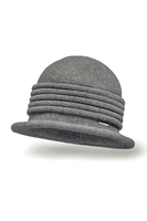 Vivisence Women's Hat Winter Classic Warm Yarn For Style And Warmth 7045, dark grey