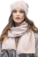 Vivisence Classic Cut Winter Hat For Women Warm And Comfortable Wool 7011, light pink