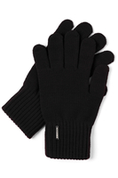 Vivisence Gants Femme Hiver En Fil Chaud Parfaits Pour Les Jours Froids 7204, noir