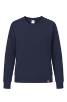 Vivisence Femme Sweat Col Rond Maille Douce Confort Toute La Journée, bleu marine