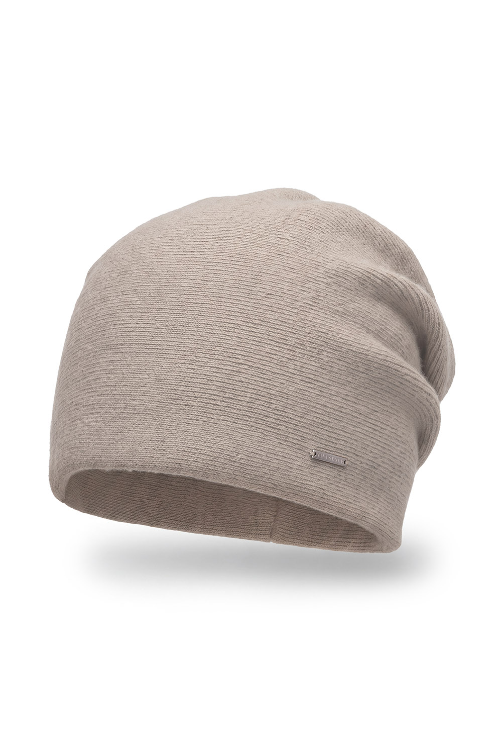 Vivisence Women's Merino Wool Cashmere Beanie Hat, beige