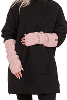 Vivisence Femme Gants Hiver Tricot Maille Extensible Douce Chaleur Confort, rose