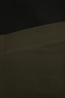 Vivisence Leggings Femme Côtelés En Coton Élasthanne Confort Quotidien, vert