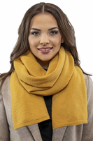 Vivisence Femme Ensemble Élégant Béret Et Écharpe Automne et Hiver En Laine Style Classique Ajustement Parfait Confort Thermique Accessoire Idéal Pour Les Froides Journées 7037Kmpl, miel