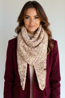 Vivisence Femme Écharpe Hiver Maille Douce Chaude Style Et Confort Quotidien, beige