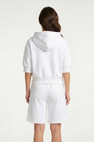 Vivisence Femme Short Coton Doux Respirant Taille Élastique Confort Quotidien, blanc