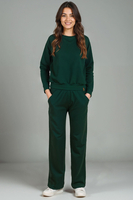 Vivisence Femme Survêtement avec Poches Vêtements Confortables au Quotidien 9205, vert