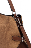 Vivisence Women Handbag Structured PU With Adjustable Strap For Everyday Elegance, Carmel