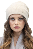 Vivisence Bonnet Femme En Laine Plissé Doublé Polaire Confort Quotidien 7085, écru