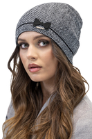Vivisence Bonnet Femme Hiver Tricoté Avec Laine Chaud Et Élégant 7003, noir