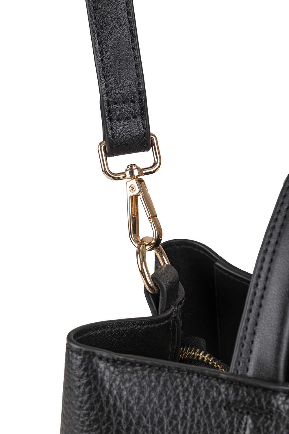 Vivisence Handtasche Damen Verstellbarer Schultergurt Alltag Komfort, Schwarz