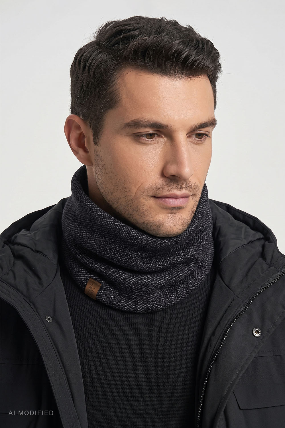 Sets Sets hat + loop scarf, Black