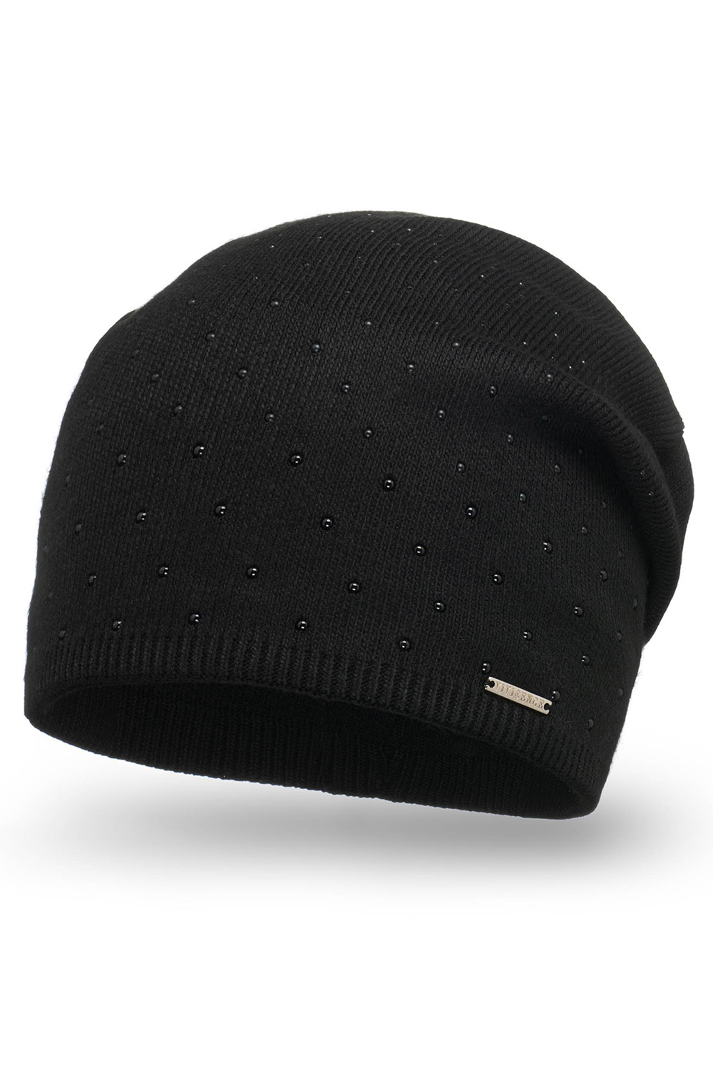 Vivisence Damen Mütze Wintermütze Klassischem Schnitt Warme Gemütlich Garn 7013, schwarz