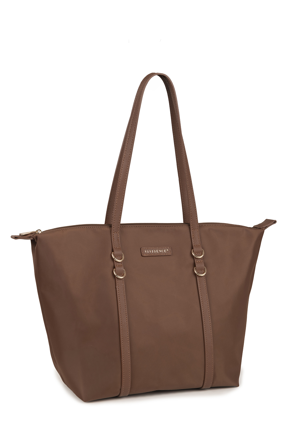 Vivisence Femme Sac À Bandoulière Fermeture À Glissière Élégance Décontractée, marron