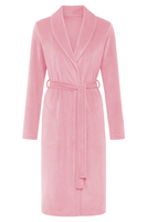 Vivisence Peignoir Femme Long Ceinture Poches Doux Classique Maison 5022, rose