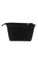 Vivisence Damen Schultertasche Mit Abnehmbarem Gurt Und Kosmetiktasche Alltag, Schwarz
