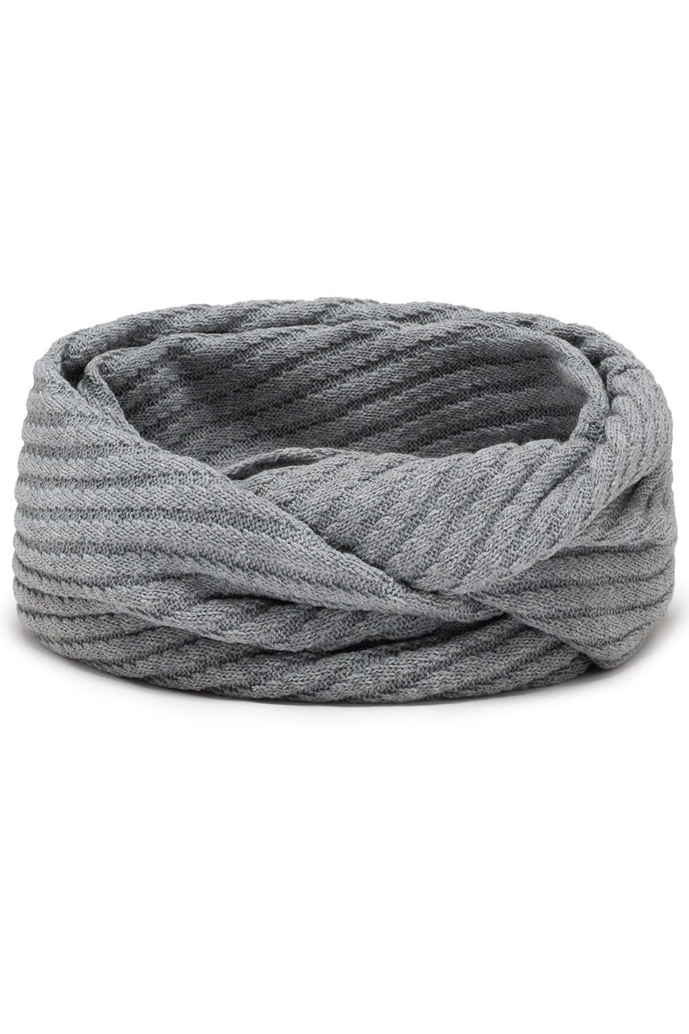 Vivisence Loop Scarf Double Layered Ideal For Cold Winter Days 7017S, light grey