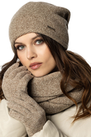 Vivisence Écharpe Tube Femme Hiver Moderne Et Confortable Pour Journées Froides 7108, beige mélange