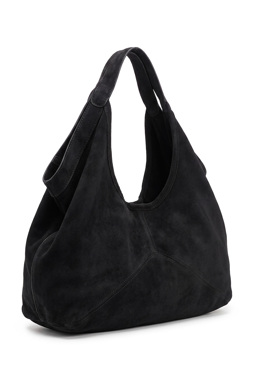 Vivisence sac à bandoulière suédine polyester femme pratique, noir