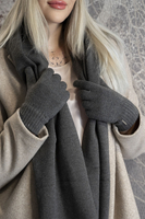 Vivisence Gants Femme Hiver Doux Et Chauds Pour Temps Froid 7202, graphite