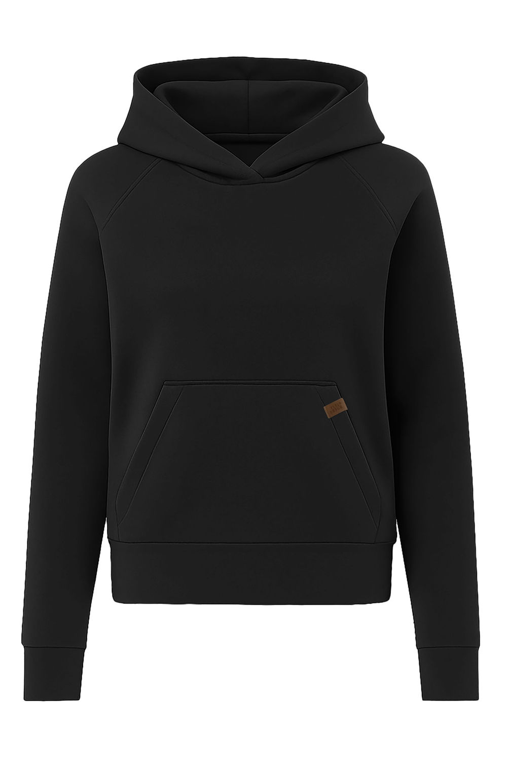 Vivisence Sweatshirt Baumwolle Lockerer Schnitt mit Kapuze Komfort Für Freizeit 9003, schwarz