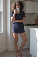 Vivisence Femmes Pyjama Viscose Coupe Ample Confort Respirant Pour La Nuit 2042,