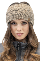 Vivisence Damen Stirnband Winter Dickem Garn Perfekter Anpassung Optimalen 7094, beige