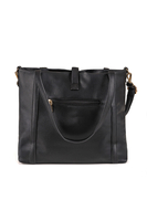 Vivisence Handtasche Damen mit Laptopfach Perfekt für Den Alltag, Schwarz