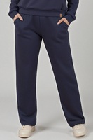 Vivisence Women's Sweatpants Wide Leg Lounge Relaxed Fit High Waist Knit Trousers With Elastic Waistband And Side Pockets Ideal For Casual Everyday Or Homewear Looks 9102, dark blue