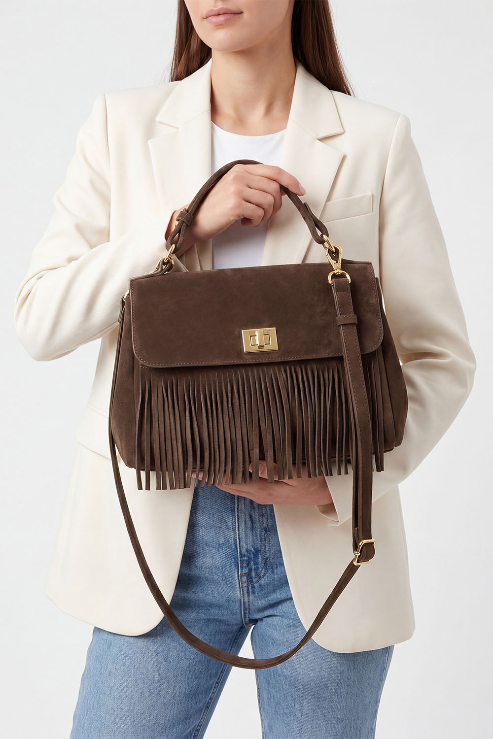 Vivisence T0036 Handbags handbag, Dark Brown